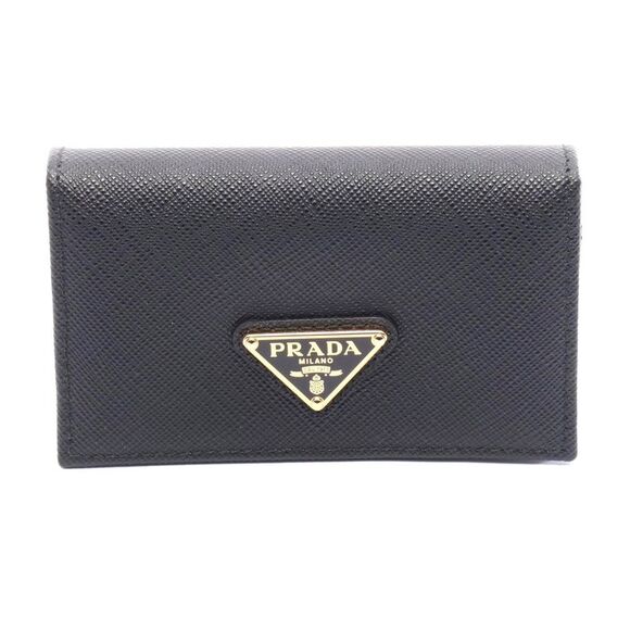 Prada Saffiano Leather Card Case Black - Picture 1 of 4
